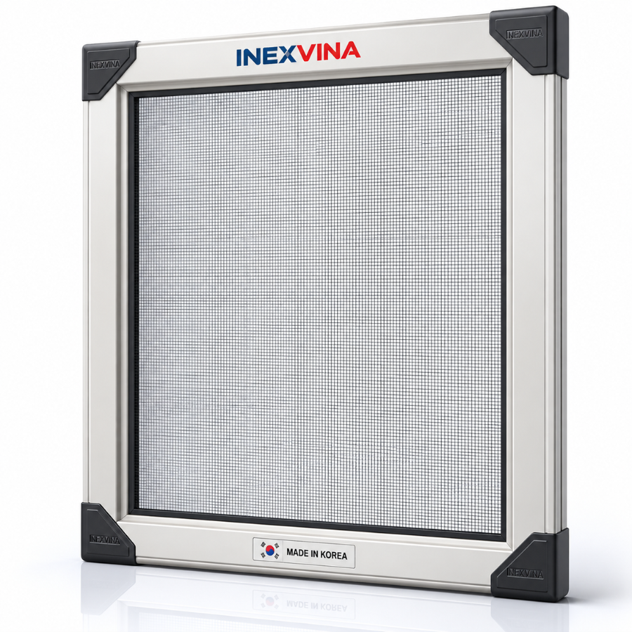 Cửa lưới cuốn Hàn Quốc 4 cạnh INEXVINA